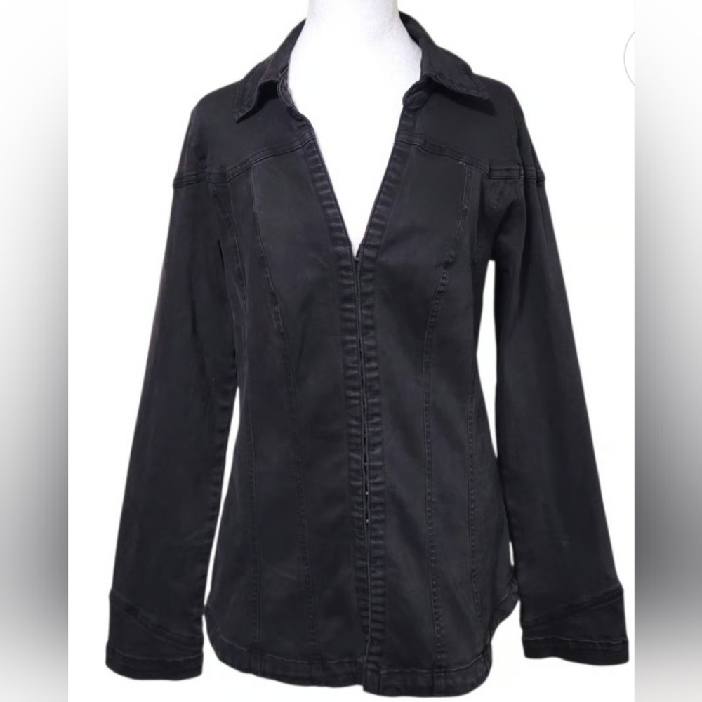 Free People Black Kenny Slim Tunic, NWOT, Fitted, Corset-Like, Stretchy Sz XXS
